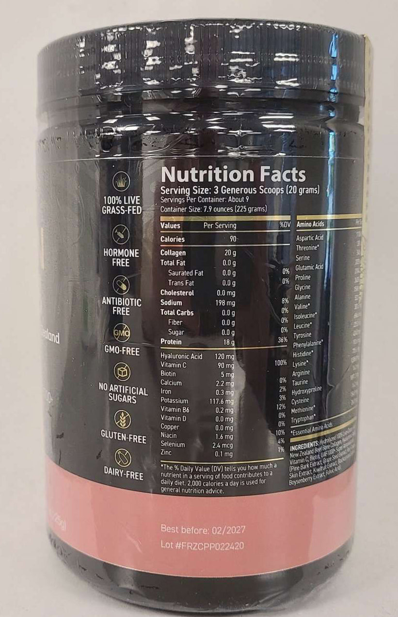 Collagen Peptides Powder  FREZZOR Grass-fed collagen peptides powder from New Zealand