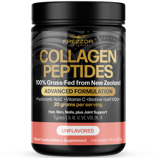 Collagen Peptides Powder FREZZOR Grass-fed collagen peptides powder from New Zealand