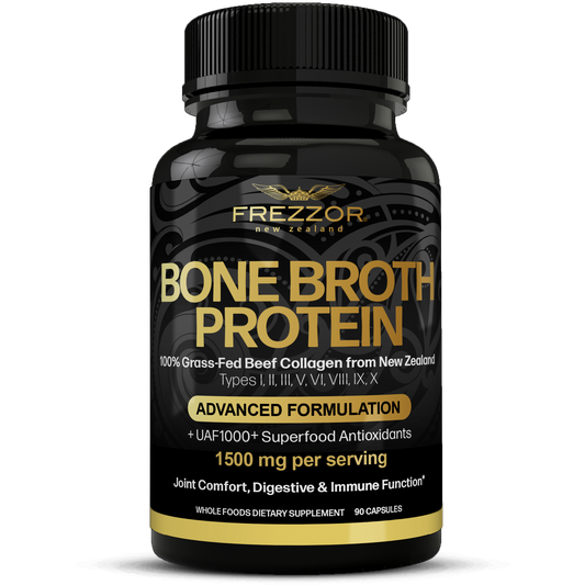 Bone Broth Protein FREZZOR Bone Broth Protein Capsules | Grass fed protein supplement