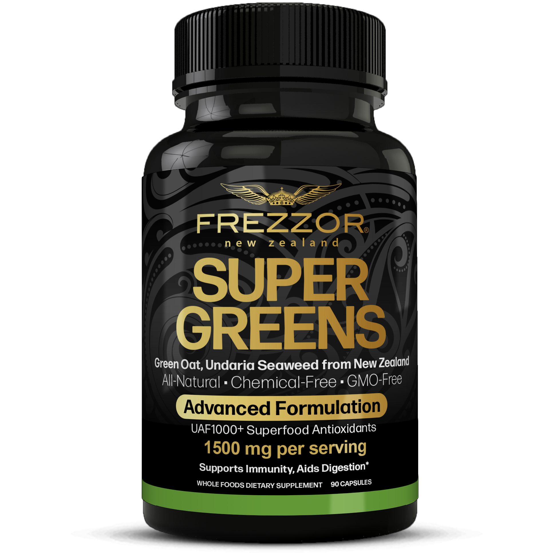 Super Greens  FREZZOR Natural Green superfood supplement | Super greens capsules