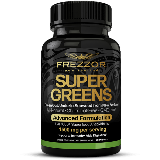 Super Greens FREZZOR Natural Green superfood supplement | Super greens capsules