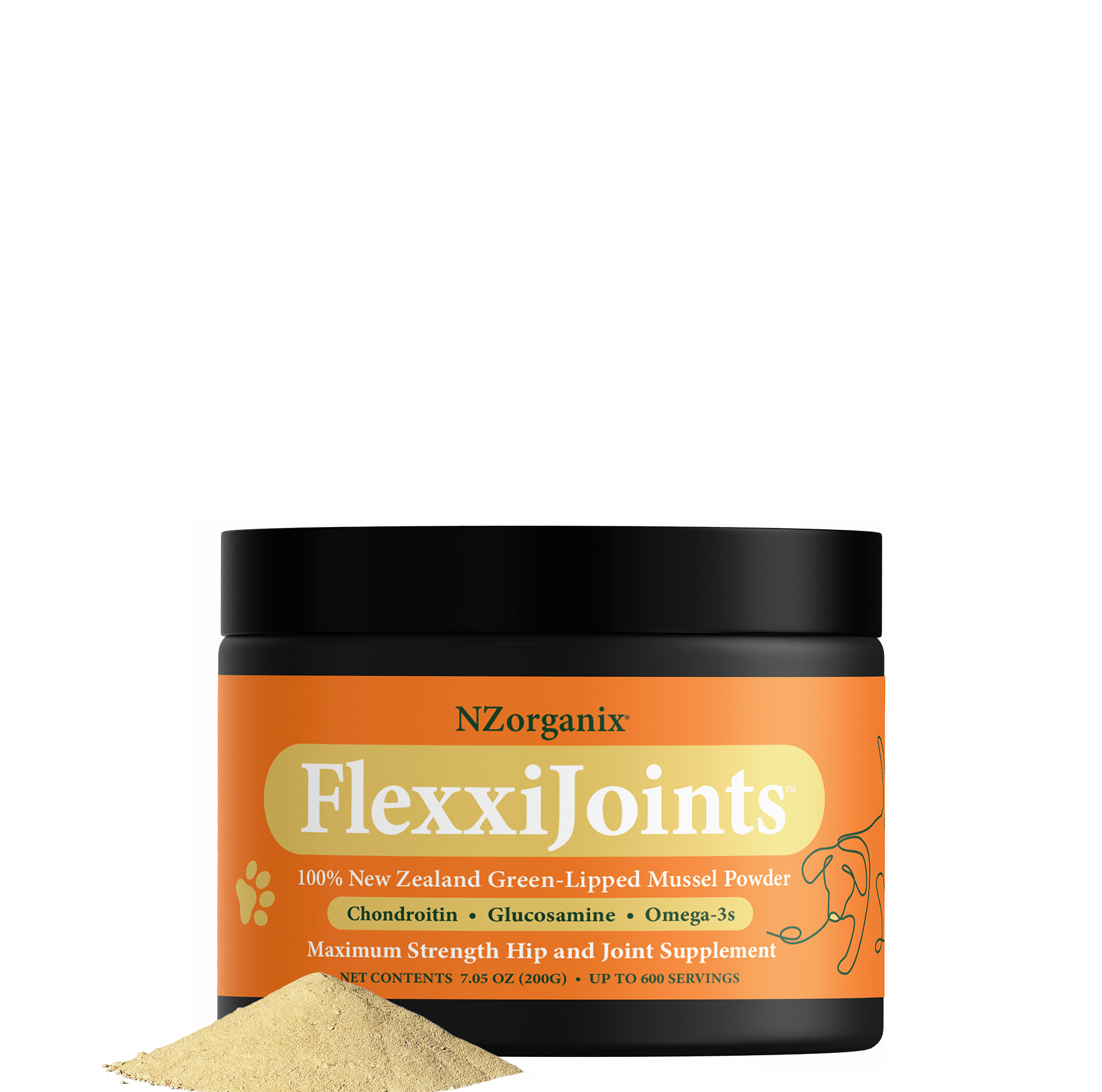 Green-Lipped Mussel Powder 200g  KiwiOrganix