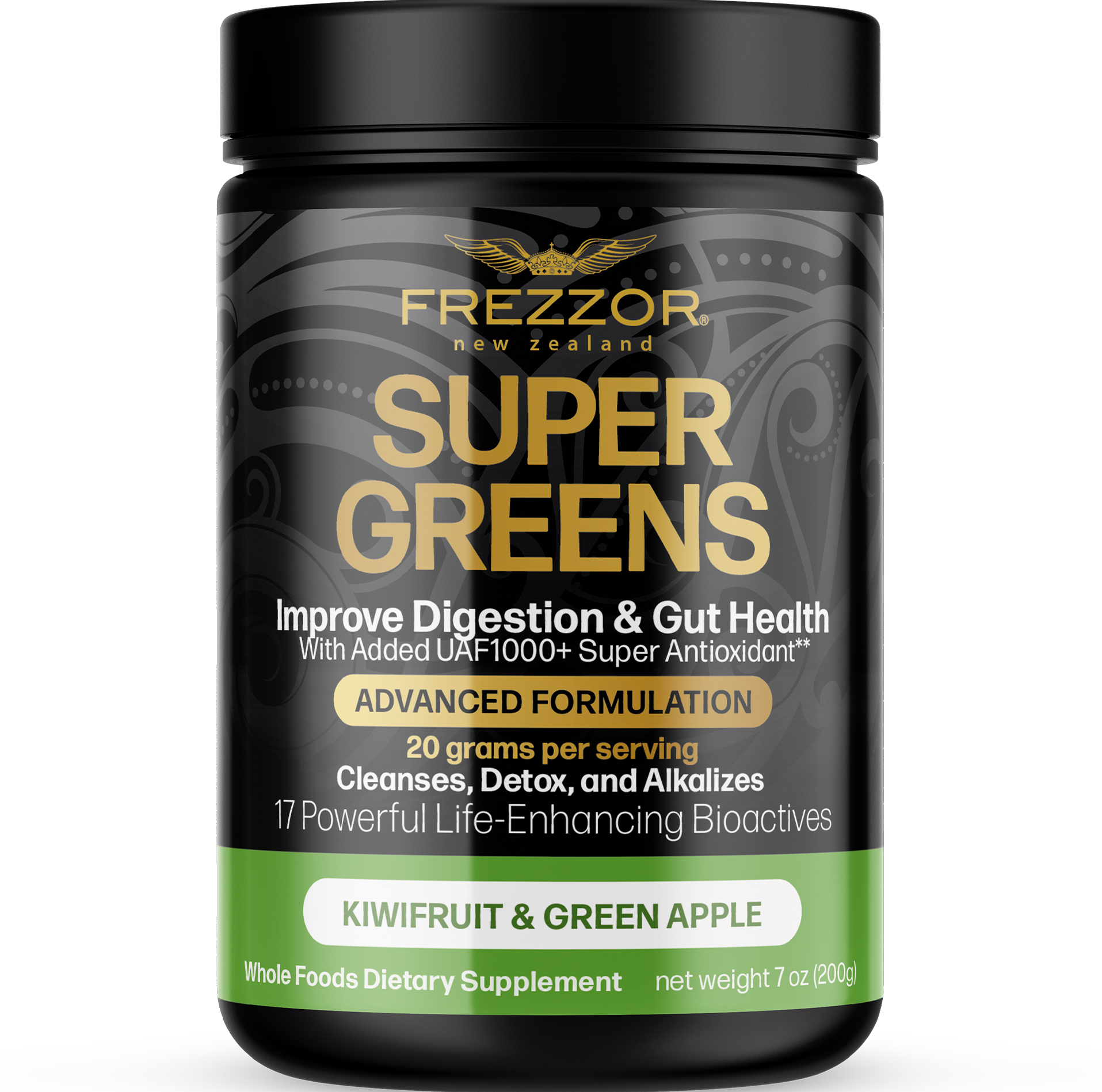 Super Greens Powder  FREZZOR Highest rated Organic super greens protein powder & Supplement