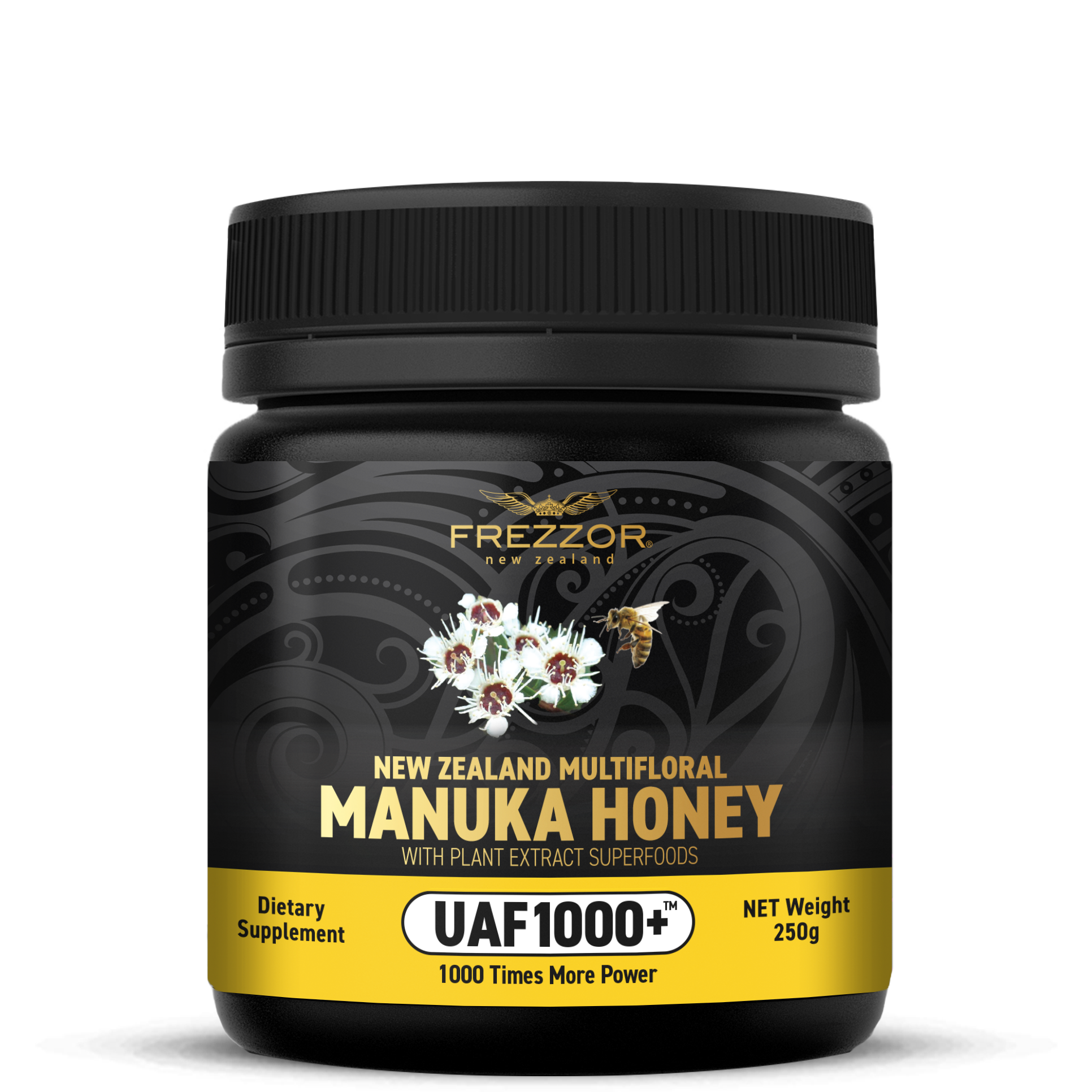 Multifloral Manuka Honey UAF1000+®  FREZZOR Multifloral manuka honey NZ | Natural antioxidant supplement