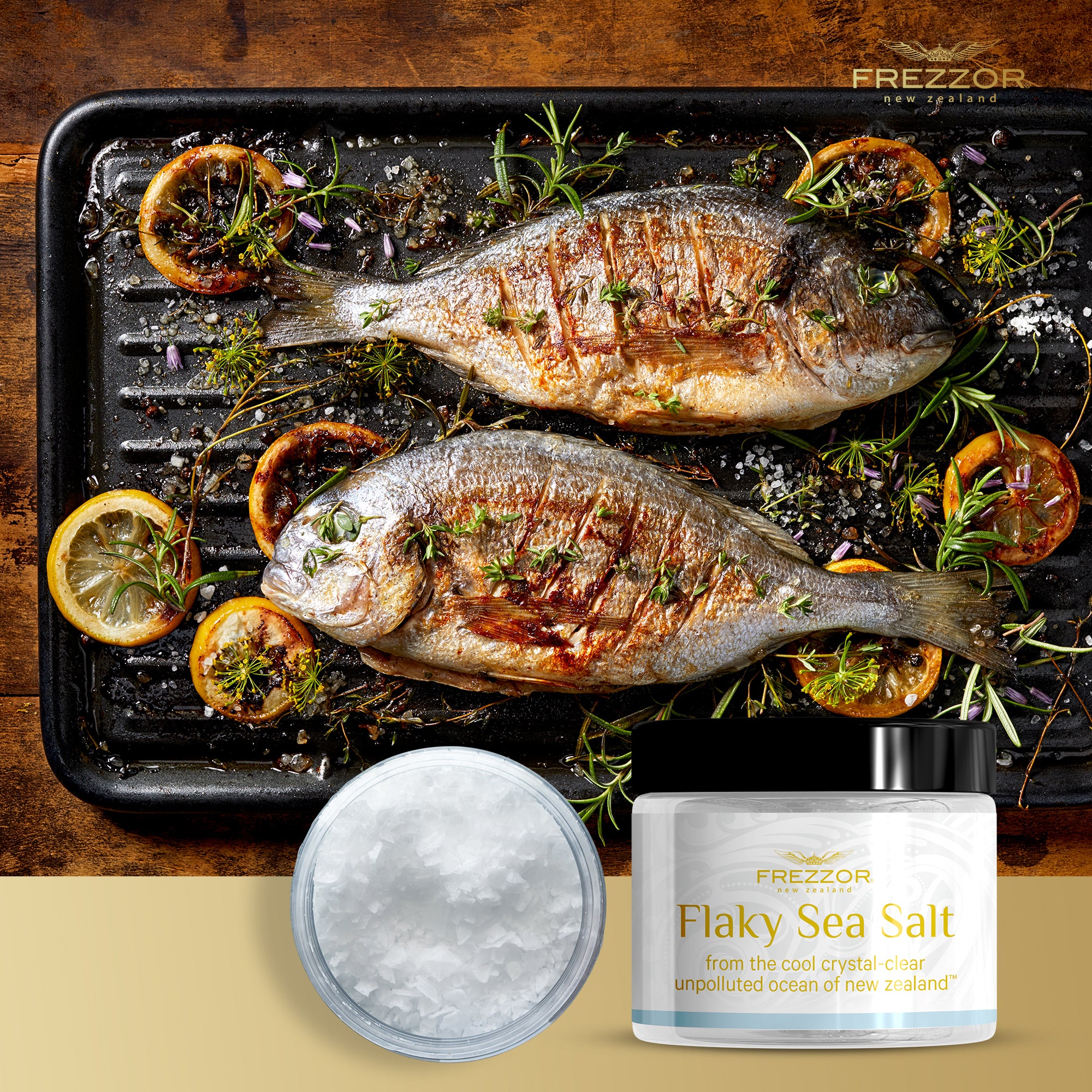 Flaky Sea Salt Jar  FREZZOR FREZZOR Mineral‐Rich Sea Salt Flakes Jar | Natural Sea Salt