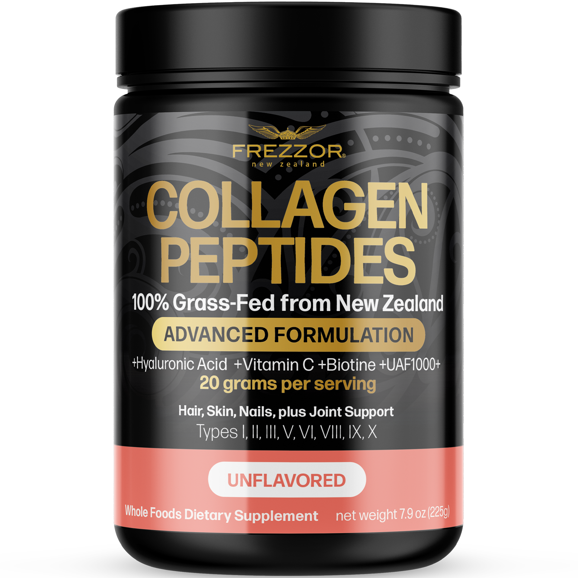 Collagen Peptides Powder  FREZZOR Grass-fed collagen peptides powder from New Zealand 