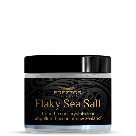 Flaky Sea Salt Jar  FREZZOR FREZZOR Mineral‐Rich Sea Salt Flakes Jar | Natural Sea Salt 