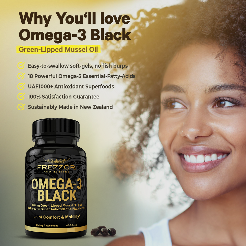 Greenlipped mussel oil supplements for joint Health FREZZOR New Zealand