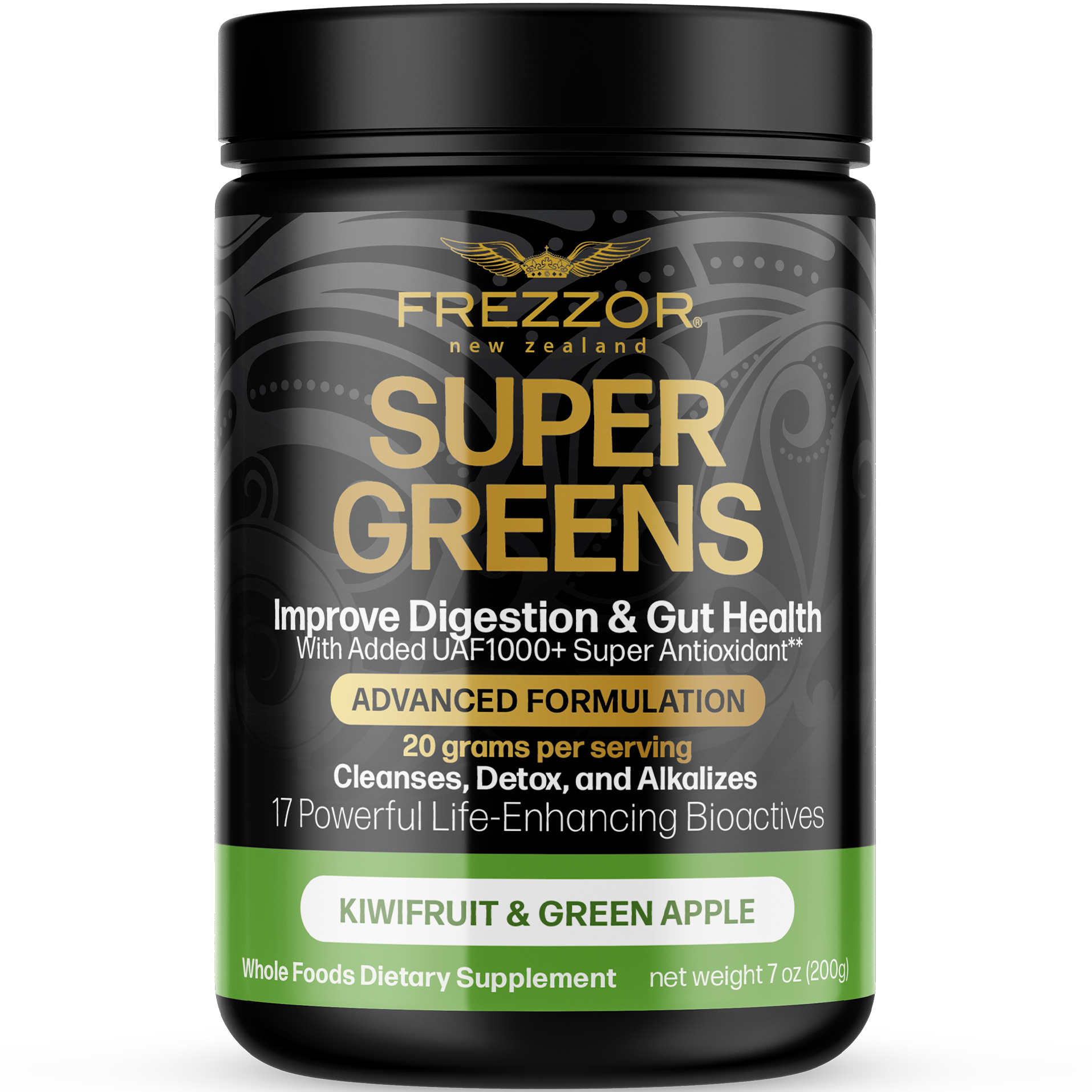 Super Greens Powder  FREZZOR Highest rated Organic super greens protein powder & Supplement