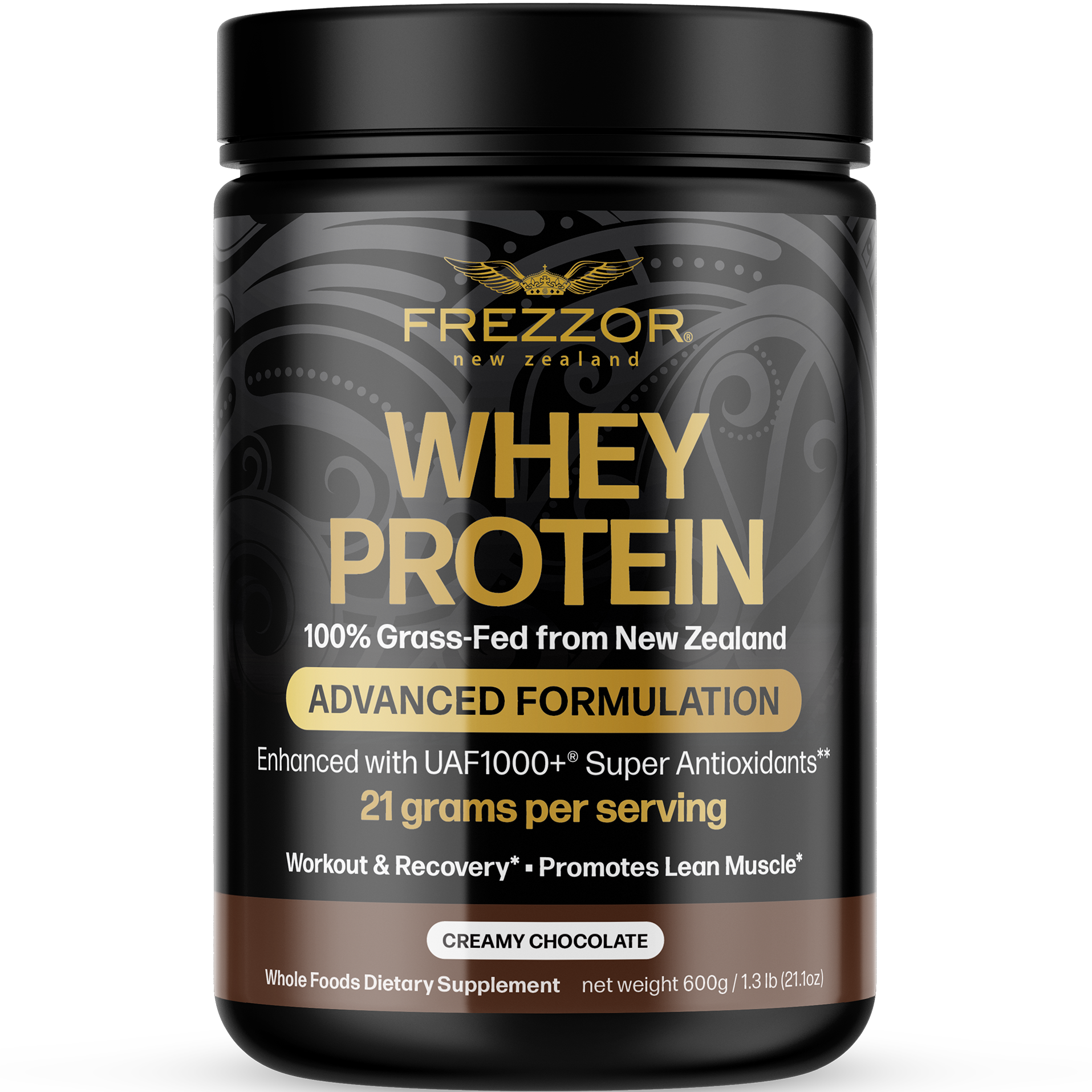 Whey Protein Chocolate Powder  FREZZOR Pure Grass-fed chocolate whey protein powder for weight loss 