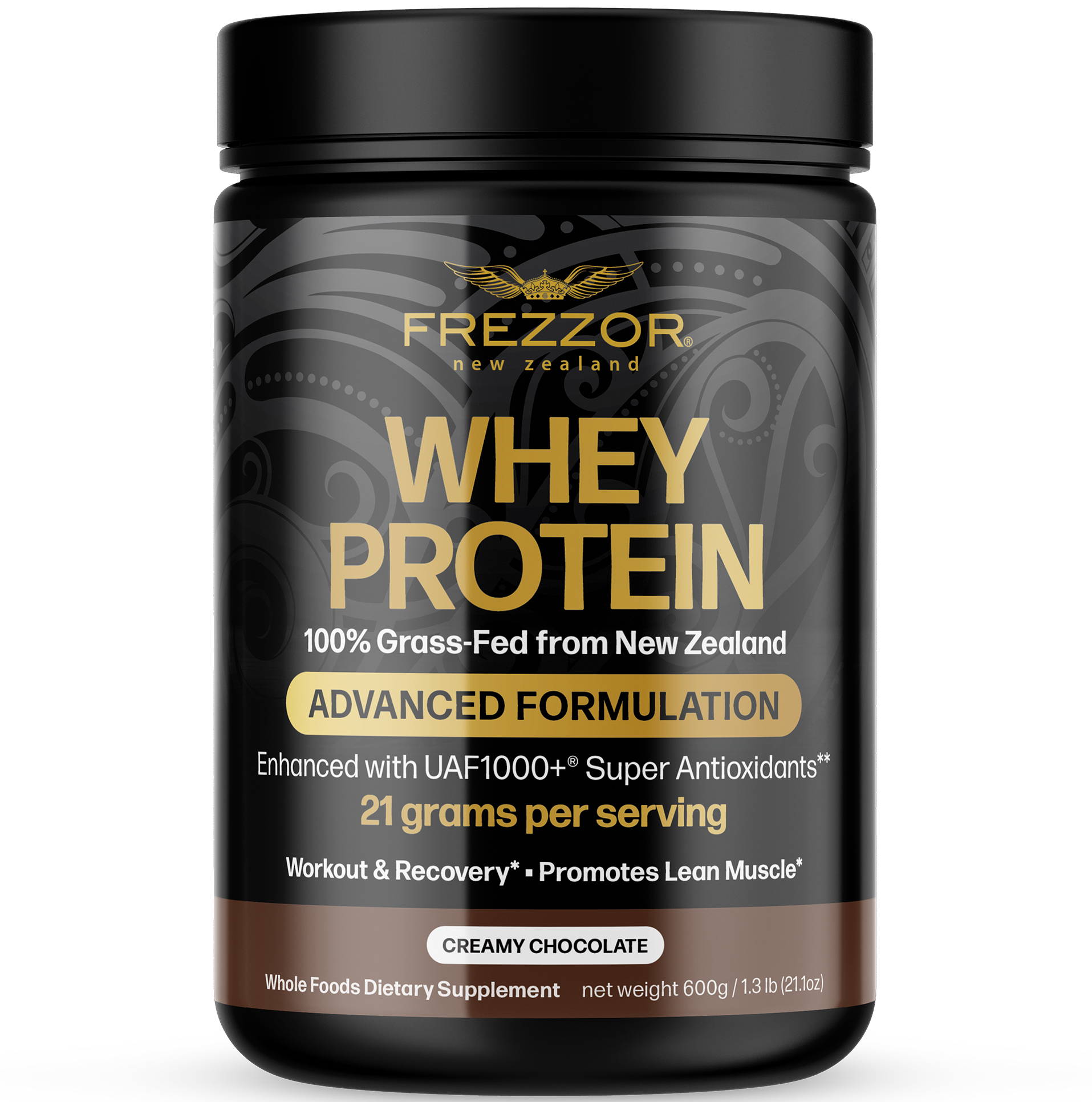 Whey Protein Chocolate Powder  FREZZOR Pure Grass-fed chocolate whey protein powder for weight loss 