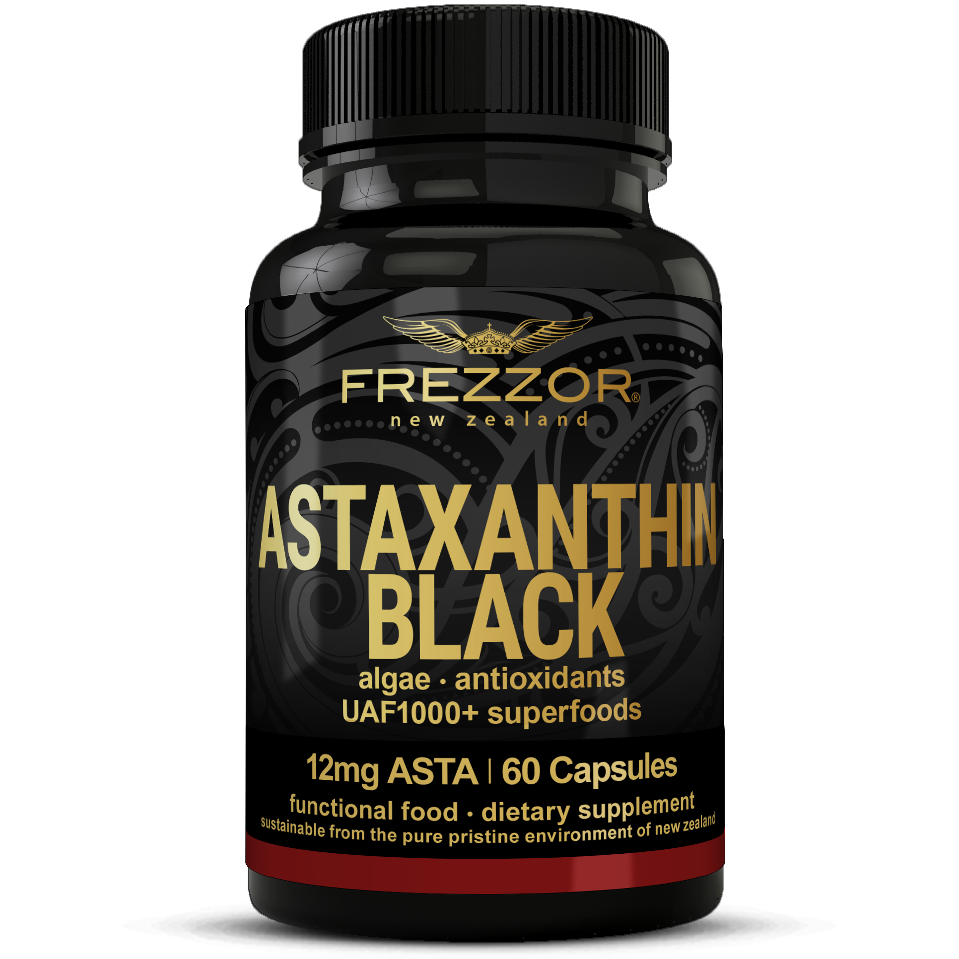 Astaxanthin Black  FREZZOR Best Natural Astaxanthin Capsules Supplement Brand NZ 