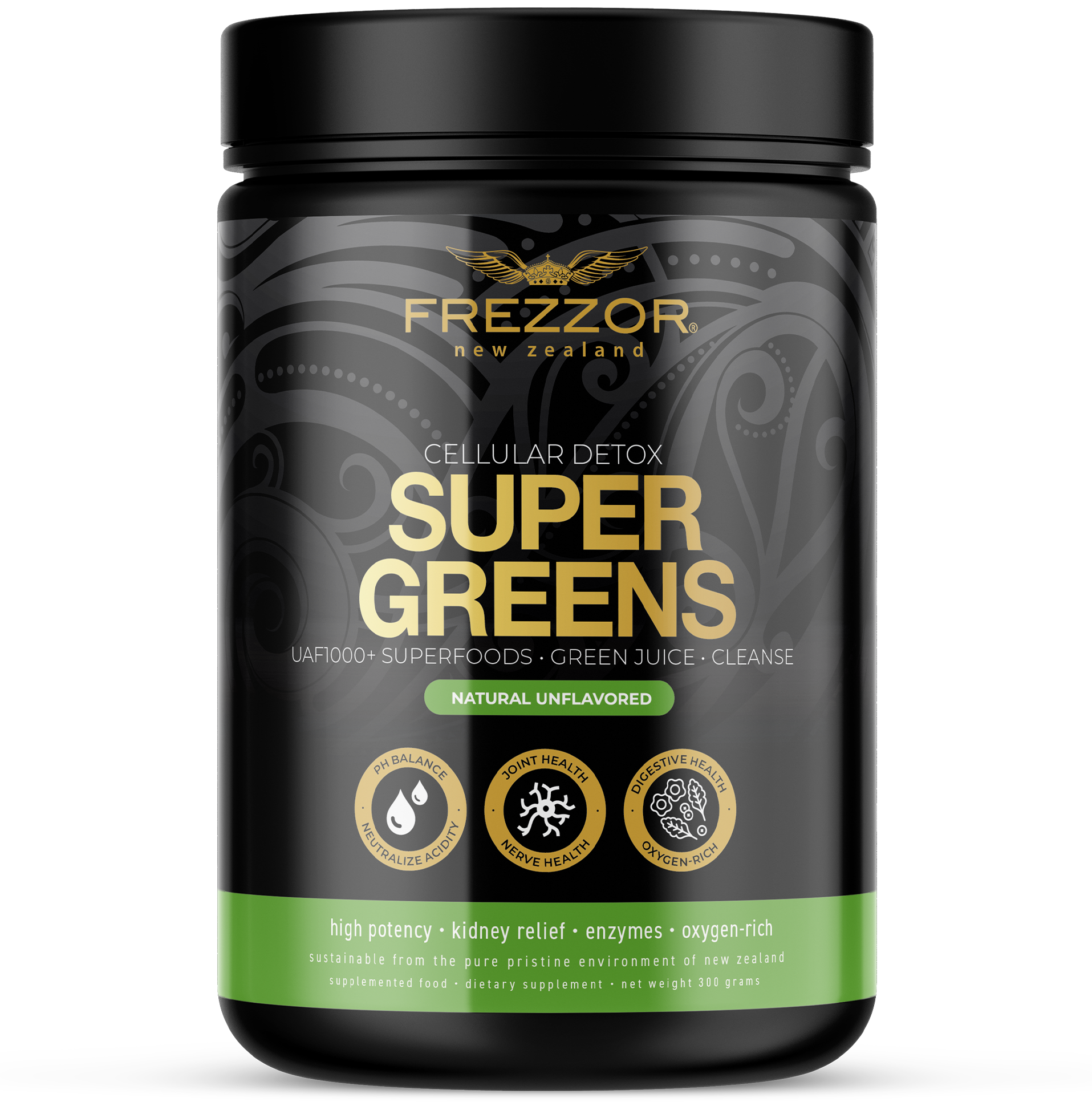 Super Greens Powder  FREZZOR Highest rated Organic super greens protein powder & Supplement
