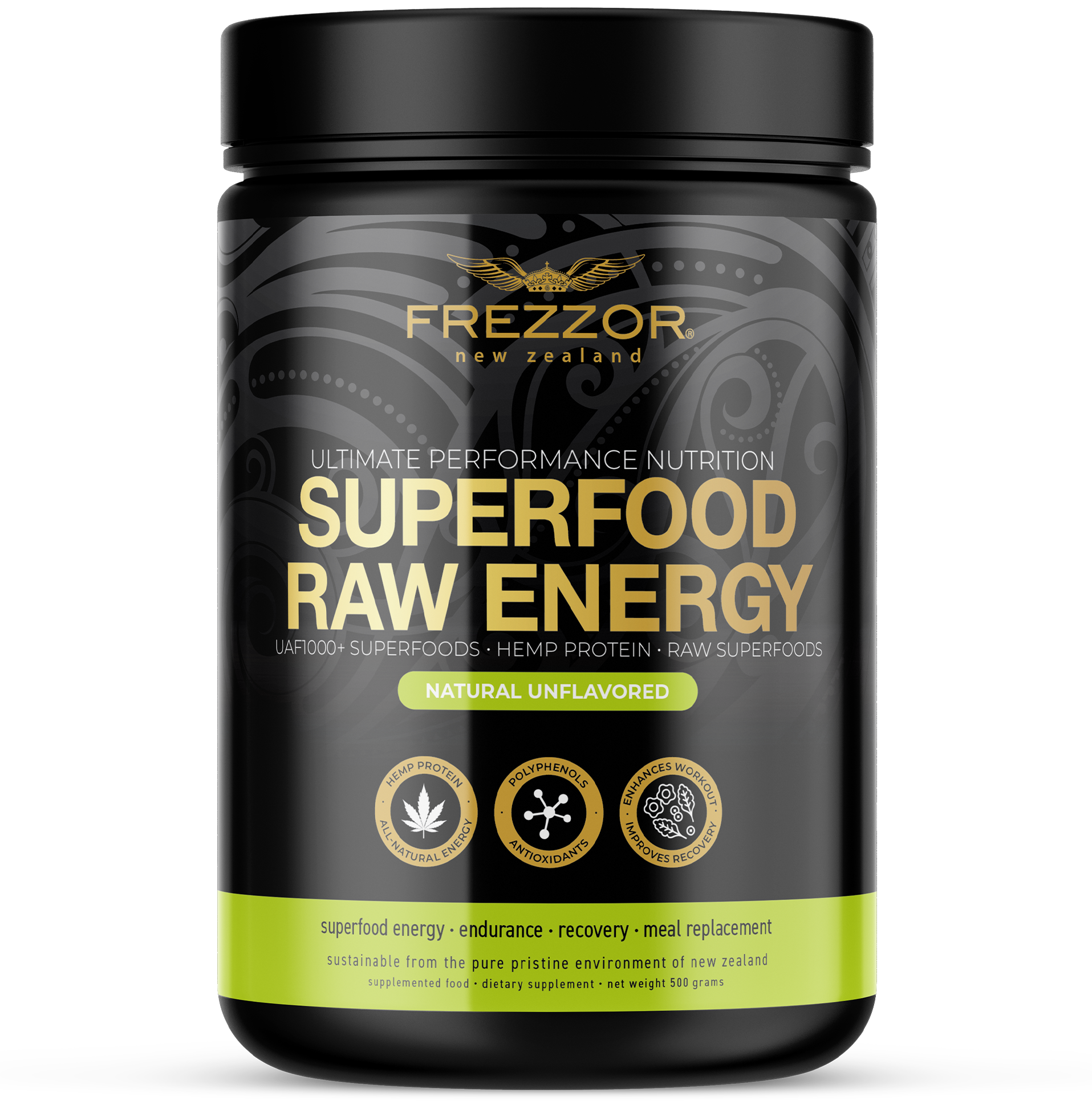 Superfood Powder  FREZZOR Raw NZ superfood protein powder supplements for daily energy 